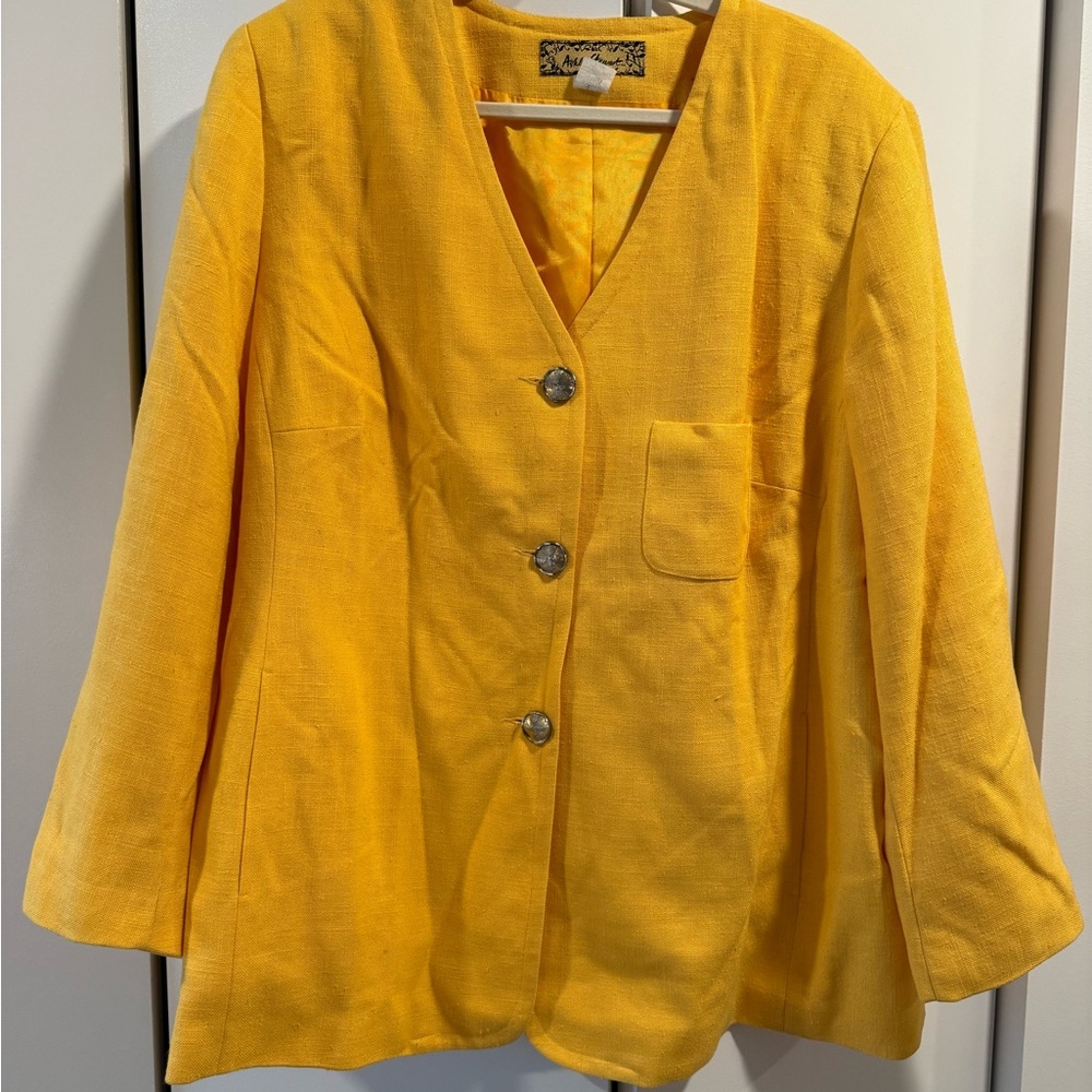 Ashley Stewart Yellow Blazer
